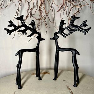 Classic Aluminum Reindeer Table Centerpiece Handmade Metal <b>Christmas</b> Dining Table Decoration For Festive Holiday Events - Product Image 1