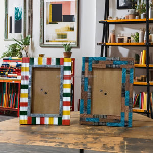 Marco de fotos de resina de madera moderno antiguo de God Grace Overseas decoración de boda elegante con impresión UV para uso doméstico - Product Image 2