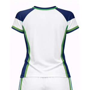 Personnalisez votre uniforme de volley-ball pour femmes, imprimé par transfert thermique, respirant, anti-humidité, grande taille, été, polyester - Product Image 5