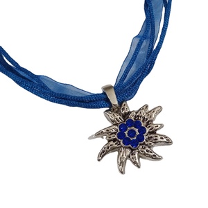 Vintage Style Oktoberfest Edelweiss <b>Necklace</b> Bavarian Dirndle <b>Costume</b> with Rhinestone TT-702 Dirndl Hooks Fine Pendant <b>Necklaces</b> - Product Image 1