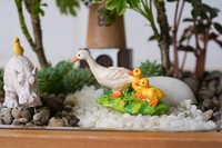 [2,9] Santa Moose regalo trineo terrario casa de muñecas accesorios en miniatura hechos de resina miniaturas Decoración