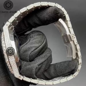 Montre de luxe pour homme en acier inoxydable Charm Jewells, cadran 40 mm, bracelet 20 cm, mouvement mécanique, étanche 10 bars, date automatique, verre - Product Image 3