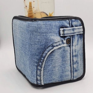 Mini billetera de mezclilla para monedas, tarjetero de mezclilla a la moda, monedero portátil, organizador de bolsillo pequeño para comodidad diaria - Product Image 4