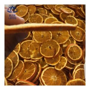 Tranches d'orange séchées les plus recherchées, tranches d'agrumes nettoyées et transformées pour garniture de boissons et décoration de desserts, couleur vive - Product Image 1