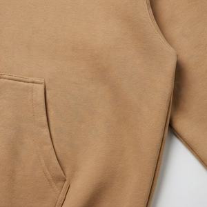 Custom Embroidered Plain Dyed Autumn Oversized Premium Cotton Knitted Pullover <b>Hoodie</b> For Brand Merchandise <b>Soft</b> Customized - Product Image 5