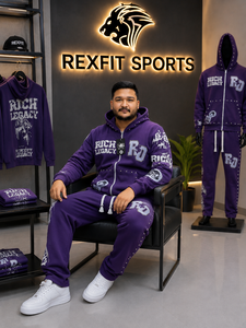 Ensemble de survêtement pour homme personnalisé, sweat à capuche zippé et pantalon de jogging, streetwear tendance, ensemble deux pièces imprimé graphique - Product Image 2