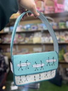 กระเป๋าสะพายข้างผู้หญิงสไตล์อินเดีย เกาหลี โบฮีเมียน ดีไซน์เนอร์ น้ำหนักเบา จุของได้เยอะ ทำมือ เหมาะสำหรับงานกลางคืน ช้อปปิ้ง ประดับลูกปัด - Product Image 4