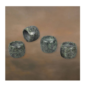 Anneau de serviette en marbre de haute qualité, écologique, en pierre grise, meilleur prix - Product Image 6