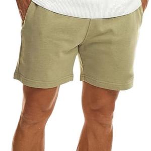 Men's Solid Canvas Athletic Training <b>Cargo</b> <b>Shorts</b> <b>Lightweight</b> Quick Dry Breathable Polyester/Cotton Mid Waist Zipper Fly Casual - Product Image 1