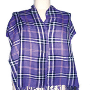 Wholesale Custom Printed Large Twill Check Design Viscose Shawl Scarf Various Colors Traditional Knitting Soft Lightweight - Product Image 1