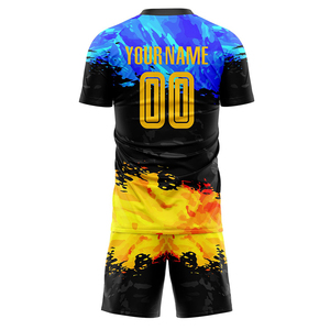 Uniforme de fútbol de diseño moderno, color personalizado, talla grande, conjunto de ropa de entrenamiento, uniforme de fútbol en venta - Product Image 3