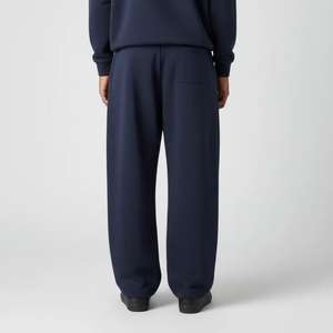 Pantalones Deportivos Personalizados con Logotipo, Estilo Urbano, para Hombre, de Algodón Grueso, Lavado Ácido Vintage, Anchos, Holgados, con Rayas - Product Image 4