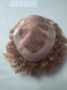 Prothèse capillaire homme en cheveux humains indiens Remy bouclés, base mono - TAZ HAIR BANGLADESH - Product Image 4