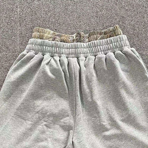 Shorts de jogging décontractés pour hommes, taille double, coupe large et ample, style streetwear, en coton surdimensionné - Product Image 3