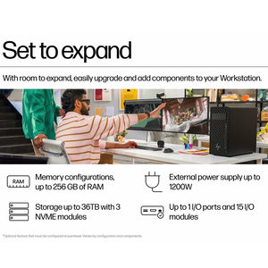 Estación de Trabajo Intel Core Ultra 9 285K Office AI en Empaque Original, Z2 G9 HPS Z2 Tower G1i, PC de Escritorio con RTX <span class=keywords><strong>A400</strong></span> 4G - Product Image 6