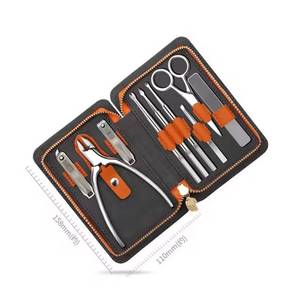7 In 1 Stainless Steel Nail <b>Kit</b> With Clipper Scissors And Tools For <b>Manicure</b> Portable Bag Set Adult Classic Style - Product Image 2