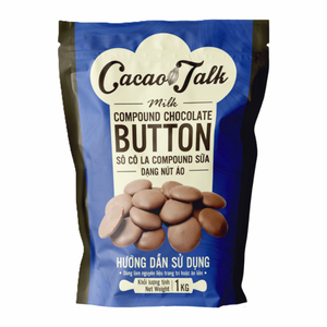 Chocolate Compuesto de Alta Calidad al por Mayor para Envío Global, Chocolate Compuesto con Leche HALAL OEM/ODM, Botones de Chocolate con Cacao 1KG para Galletas - Product Image 1