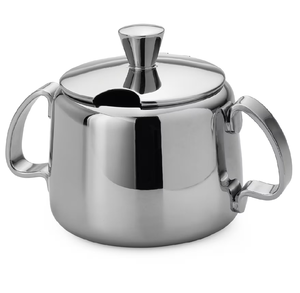 Pot à sucre en acier inoxydable au design classique avec couvercle et cuillère en laiton, écologique, grande capacité, récipient de cuisine pour miel/confiture - Product Image 6