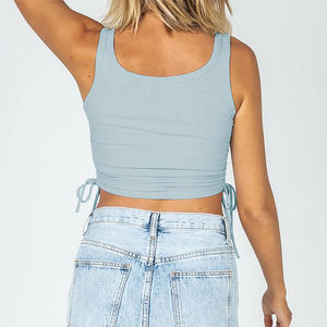 เสื้อกล้ามออกกำลังกายสำหรับผู้หญิง เสื้อกล้ามมีบราในตัว เสื้อกล้ามโยคะแบบ Racerback เสื้อกล้ามโยคะแบบไม่มีแขน เสื้อวิ่งโยคะ - Product Image 2