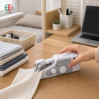 Kit de machine à coudre portable compacte motorisée avec câble USB, canettes et accessoires d'aiguilles pour la réparation de vêtements en dortoir ou appartement