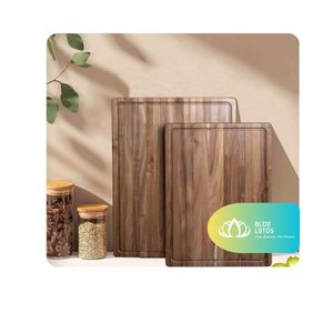 Planche à découper en bois d'acacia de qualité supérieure, grain lisse, passe au lave-vaisselle, pour couper les fruits, servir les collations, utilisation durable, conforme aux attentes des clients - Product Image 1