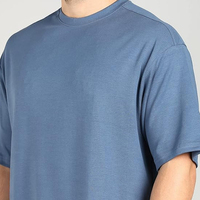 T-shirt Homme Grande Taille Streetwear à Grammage Lourd, Impression Sérigraphique, Design Compressé
