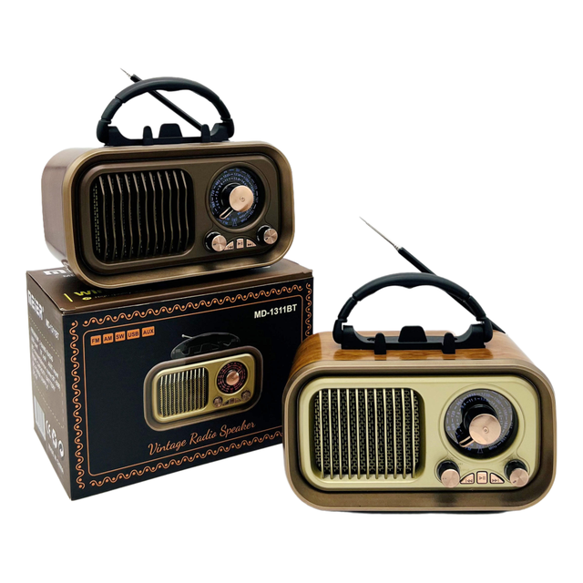 ELETREE MD-1311BT MD-1312BT Portable Full Band AM/FM/SW Multi-Functional TF Card MP3 Music Player Vintage Radio