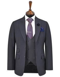 Traje de Boda Personalizado para Hombre, Corte Slim Fit, 3 Piezas, Blazer con Solapa Puntiaguda, Nuevo Diseño, Traje Formal Liso, Transpirable, Conjunto de Esmoquin - Product Image 1