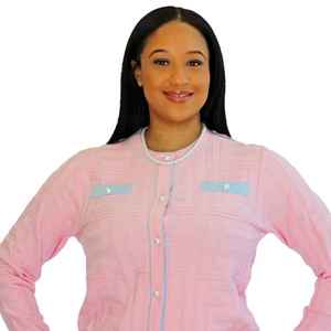 Cárdigan Rosa para Mujer, Suéter de Punto con Botones al Frente, Manga Larga, Corte Ajustado, Ropa Casual de Oficina, Venta al Por Mayor OEM - Product Image 6