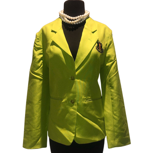   Blazer Verde Manzana para Mujer, Chaqueta Formal Elegante y Entallada, Estilo Moderno para Oficina, Ropa Casual de Negocios, Personalizable - Product Image 1