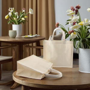 Bolsa de Compras Ecológica de Yute Natural con Cierre de Cremallera para Uso Diario - Product Image 1