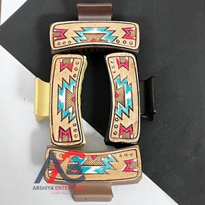Pinza de Pelo de Cuero Hecha a Mano, Clásica, Simple y Elegante, de Alta Calidad, Nueva, en Oferta, Accesorios para el Cabello Estilo Boho para Mujer, Regalo - Product Image 1