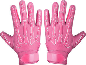 Guantes de Fútbol Americano Personalizados para Jóvenes y Adultos, Color Rosa, Agarre Super Adherente de Látex, Ultra-Grip, Impermeables, con Pantalla Táctil - Product Image 2