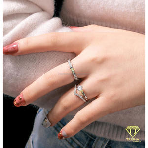 VVS Moissanite Diamond <b>Ring</b> Round Cut Center Stone 925 Sterling <b>Silver</b> Twisted Band Luxury <b>Statement</b> Jewelry For Women - Product Image 3