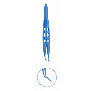 Pinces de Capsulorhexis en Titane Bleu, Pinces Chirurgicales Ophtalmiques de Haute Précision avec Embouts de Précision pour une Manipulation Contrôlée - Product Image 5
