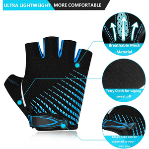 Guantes de Ciclismo para Hombre, Antideslizantes, Transpirables, con Almohadillas de Gel de 5MM, para Ciclismo de Montaña DH, Bicicleta de Carretera, MTB, Entrenamiento Deportivo - Product Image 2