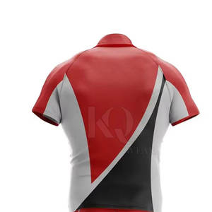 Ensemble uniforme de rugby officiel pour hommes, maillot à manches courtes, short, sports d'équipe, tissu léger, confortable et respirant de haute qualité - Product Image 4