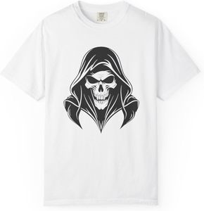 <b>Skull</b> print designer t shirt summer knitted short sleeve crew neck slim fit breathable eco friendly casual <b>top</b> wear - Product Image 3