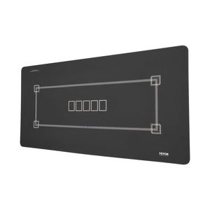 Nero pieghevole 70X35 pollici Poker Top tappetino da tavolo 6-8 giocatori con custodia-per giochi di carte - Product Image 1