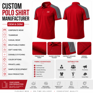 Polo en tissu piqué de coton, coupe athlétique, avec patte de boutonnage, uni, sans logo, vente en gros, OEM, marque privée, pour la tenue. - Product Image 3