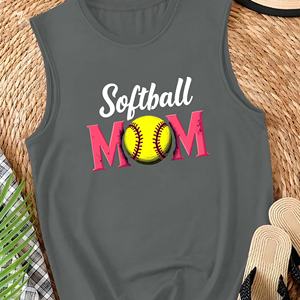 Softball MOM avec design softball Gilet décontracté pour femme - Product Image 1