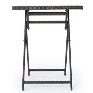 Tavolo da Bar in Rattan per Esterni - Product Image 2