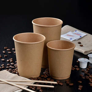 Vasos de Papel al por Mayor, Impresión Personalizada de Fábrica, Doble Pared, Biodegradables, para Bebidas, Impresión Personalizada, Vasos para Té con Leche - Product Image 1