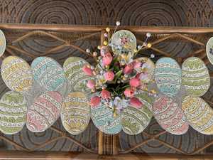 Handmade Beaded <b>Table</b> RunnerCelebration Festive Party Tabletop Décor - Product Image 2