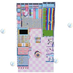 Equipo de Juegos Interior de Alta Resistencia Directo de Fábrica, Tobogán Arcoíris, Piscina de Pelotas, Alta Capacidad (>500 kg) para Niños - Product Image 2
