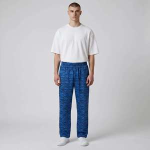 Pantalon de jogging personnalisé imprimé par sublimation pour homme, taille élastique, décontracté, léger, en maille, été, unisexe - Product Image 1