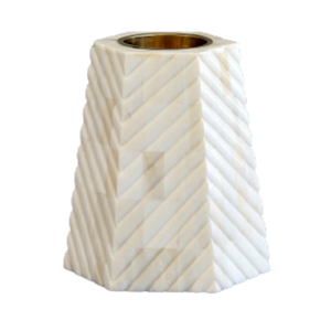 Wooden Incense Burner Aromatic Diffuser Geometric Design <b>Bone</b> with Gold Interior Home Decor All-<b>Season</b> Use Ramadan Eid Decor - Product Image 2