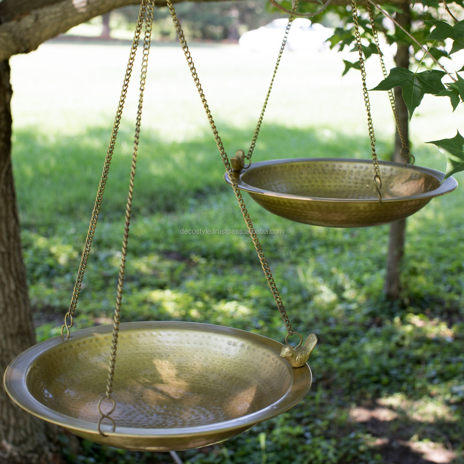 brass bird bath