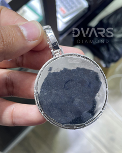 Colgante Personalizado de Hip Hop con Foto e Imagen, con Moissanita, Plata 925, Lujoso, para Fiesta, Moda, Diseño Circular - Product Image 2