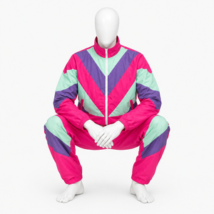 Nouvel ensemble de survêtement streetwear personnalisé pour femme, coupe-vent 2 pièces, léger et oversize en nylon, pour homme - Product Image 6